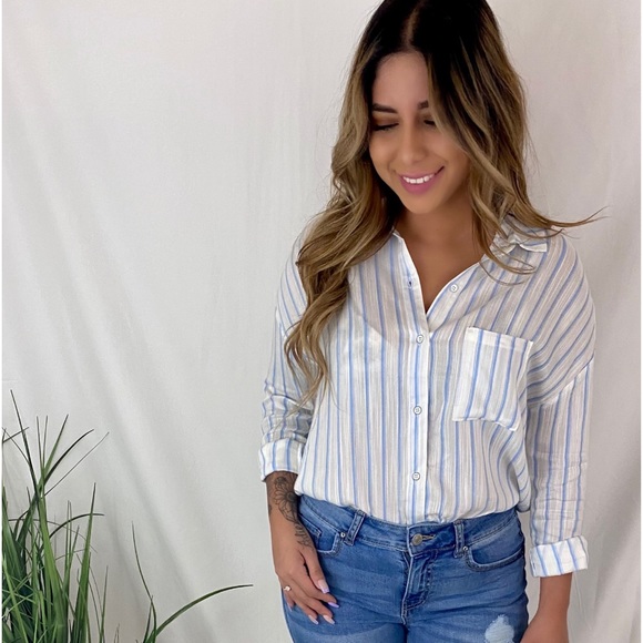 Stripped Button Down - Picture 1 of 6